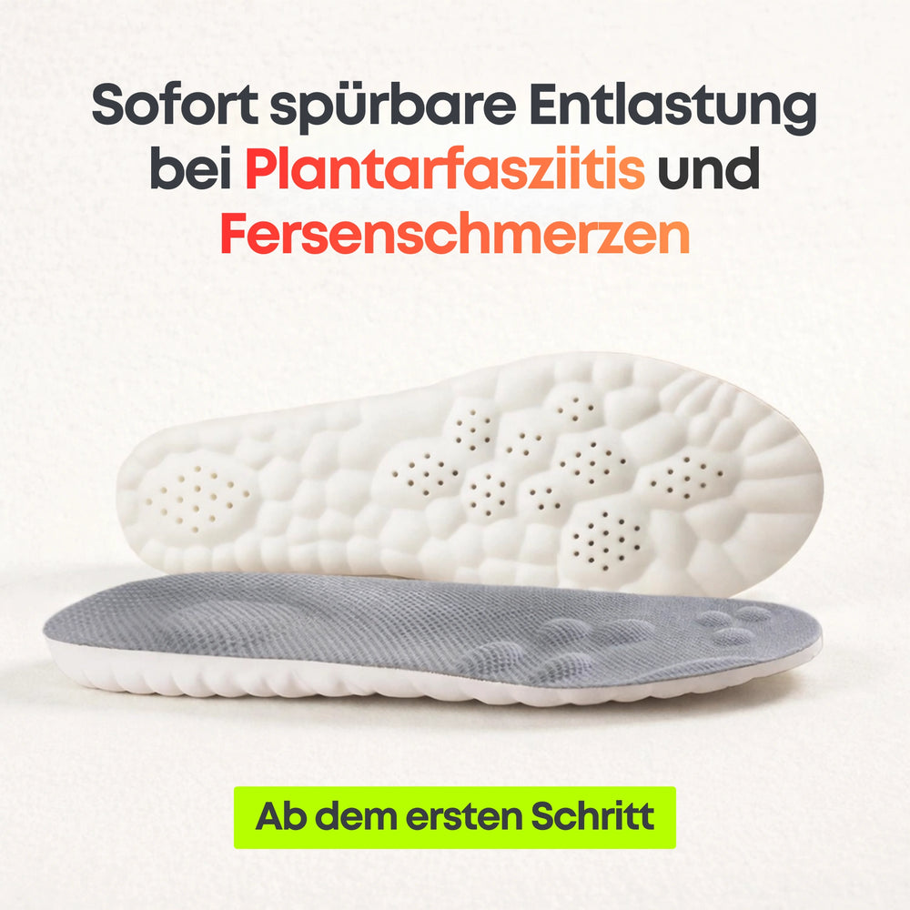 Entlastungssohlen bei Fersenschmerzen & Plantarfasziitis