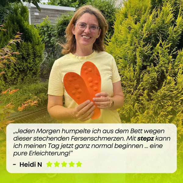 Entlastungssohlen bei Fersenschmerzen & Plantarfasziitis