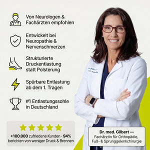 Entlastungssohlen bei Neuropathie & Nervenschmerzen
